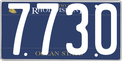 RI license plate 7730