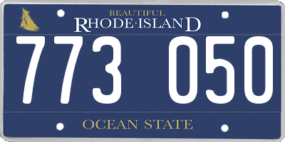 RI license plate 773050