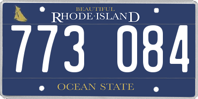 RI license plate 773084