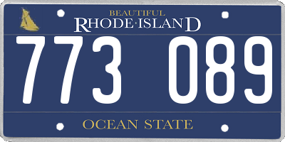 RI license plate 773089