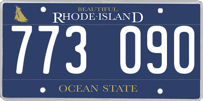 RI license plate 773090