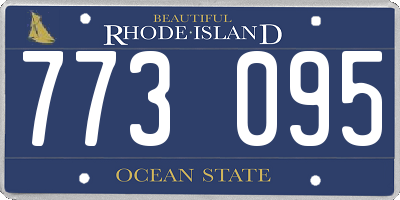 RI license plate 773095