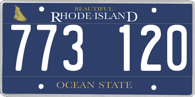 RI license plate 773120