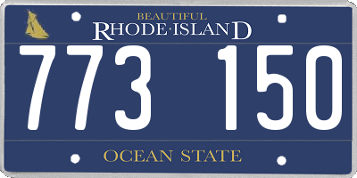 RI license plate 773150