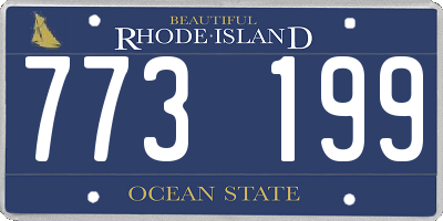 RI license plate 773199