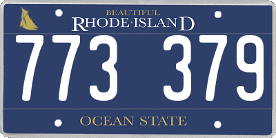 RI license plate 773379