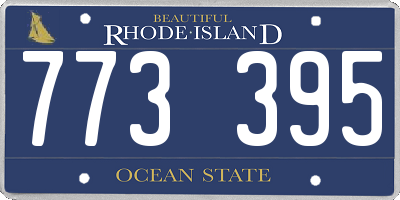 RI license plate 773395