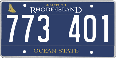 RI license plate 773401
