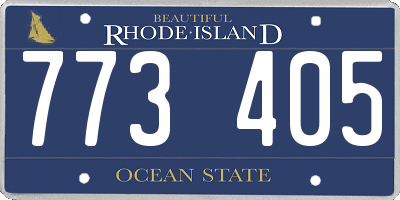 RI license plate 773405