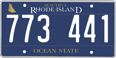 RI license plate 773441