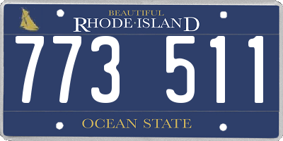 RI license plate 773511