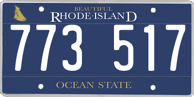 RI license plate 773517