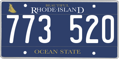 RI license plate 773520
