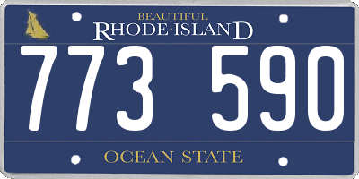 RI license plate 773590