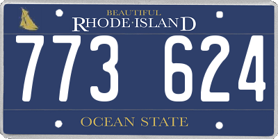 RI license plate 773624
