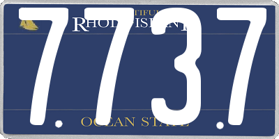 RI license plate 7737