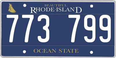 RI license plate 773799