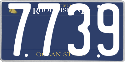 RI license plate 7739