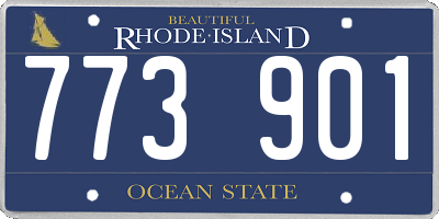 RI license plate 773901