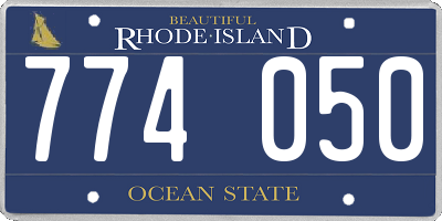 RI license plate 774050