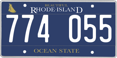 RI license plate 774055