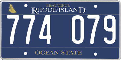 RI license plate 774079
