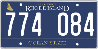 RI license plate 774084