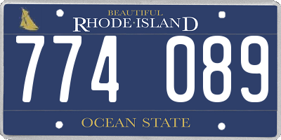RI license plate 774089