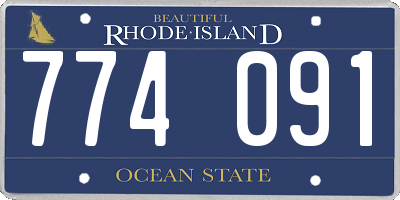 RI license plate 774091