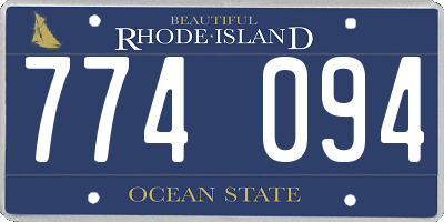 RI license plate 774094