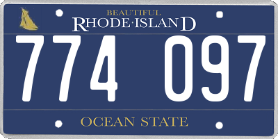 RI license plate 774097