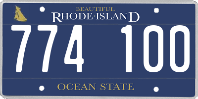 RI license plate 774100
