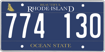 RI license plate 774130