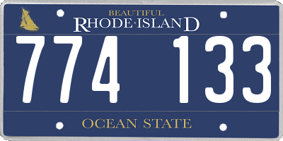 RI license plate 774133