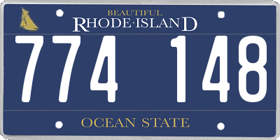 RI license plate 774148