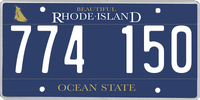 RI license plate 774150