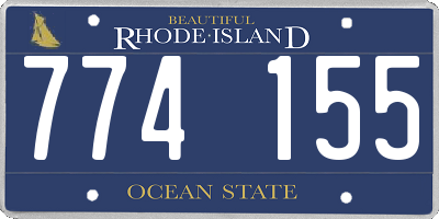 RI license plate 774155