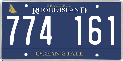 RI license plate 774161