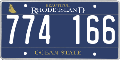 RI license plate 774166