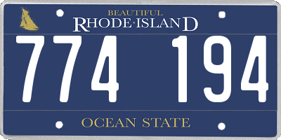 RI license plate 774194