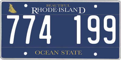 RI license plate 774199