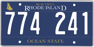 RI license plate 774241