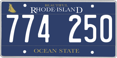RI license plate 774250