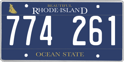 RI license plate 774261