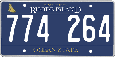 RI license plate 774264