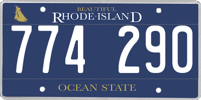 RI license plate 774290