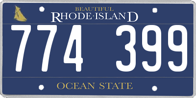 RI license plate 774399