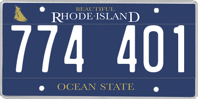 RI license plate 774401