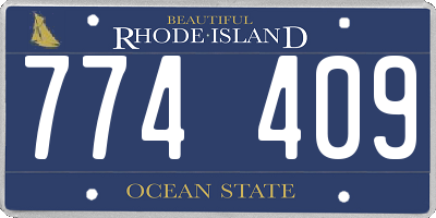 RI license plate 774409