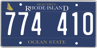 RI license plate 774410